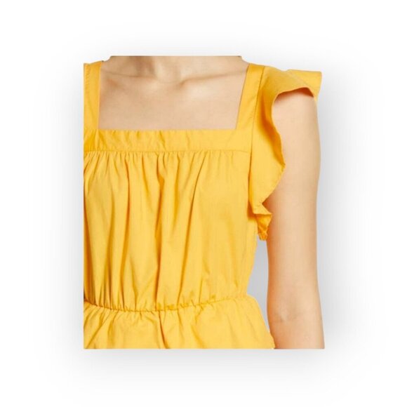 Rachel Parcell Marigold Ruffle Cotton Midi-Dress Size 14 NWOT - Picture 6 of 15